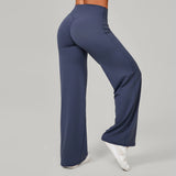 Women Straight Yoga Leg Bottoms Soft Stretchy Fabric Women's Yoga Pants GYM Sweat-Wicking Properties Running Sport Trousers