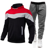 Jogging Tracksuit Men 2 Piece Set Gym Clothing Casual Sports Wear Hoodie + Running Pants Set Gym Clothing Workout Men&#39;s Suits