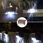 Solar Deck Lights 16 Pack Outdoor Step Lights Waterproof Led Solar Lights for Railing Stairs Step Fence Yard Patio and Pathway