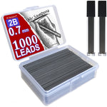 1000Pcs/Box 0.5mm 0.7mm 2B Mechanical Pencil Refill Leads Automatic Core School Black