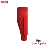 1Pcs Football Shin Guards Leg Sleeves Honeycomb Nylon Support Sock Shin Protector Soccer Gear Soccer Shields Sports Legging