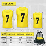 12 Pack Team Pinnies Scrimmage Vests Practice Jersey for Men Pennies for Sports Soccer Jerseys for Adult Youth