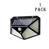 100 LED Solar Wall Lights Waterproof Outdoor Solar Lamp Wireless Solar Powered Sunlight Street Light for Garden Decoration