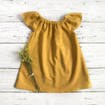 Summer Toddler Baby Girls Dress 100% Cotton Soft Baby Simple Dress Solid A-line Toddler Smock Dress