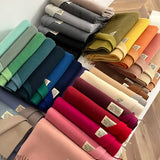 Fashion Solid Cashmere Warm Scarf New Design Pashmina Winter Double Side Diffrent Color Shawl Wraps Bufanda with Tassel Blanket