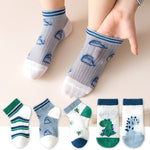 5 Pairs Children&#39;s Socks 0-12Years Kids Socks Spring Summer Baby Boys Girls Cotton Mesh Breathable Thin Soft Clothes Accessories