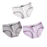 3pc/lot Girls Cotton Underwear Cute Knot Soft Breathable Briefs Young Girl Panties Solid Girl Briefs Children Clothes