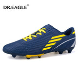 DR.EAGLE Men Football Shoes Lightweight Anti-Slip Soccer Shoes Superfly Outdoor Breathable Training Soccer Cleats Sports Shoes