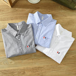 2023 Autumn New Classic Casual Shirts for Men Pure Cotton Slim Turn-down Collar Shirts C6677