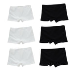 6pc/Lot Children Kids Girls Soft Underwear Elastic Boxer Shorts Panties Solid Underpants 8-14Years