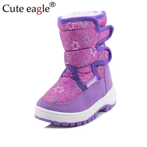 80% Real Wool Winter Warm Baby Shoes Waterproof Children's Snow Boots -80 Degree Keep Warm Girls Boys Snow Boots Kids Shoes