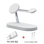 3 in 1 Wireless Charger Stand For Magsafe iPhone 12 13 14 pro max Airpods Pro 2 3 Apple Watch 8 7 6 QI Fast Charging Station