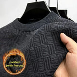 Spring Autumn 100% Pure Merino Wool Pullover Sweater Men O-neck Long-sleeve Cashmere Knitwear Female Clothing Grace