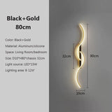 Modern LED Wall Lamp Minimalist Bedroom Bedside Led Sconce Long Strip Lustre Living Room Sofa Home Interior Lighting Fixtures