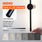 Led Indoor Wall Lamp Touch Switch Wall Sconce Lighting Fixture Bedroom Living Room Sofa Background Long Wall Light For Home