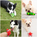 Squeaky Dog Toys Natural Latex Rubber Balls Soft Bouncy Durable for Small Medium Large Dogs Interactive Chew Fetch Play Dog Toy