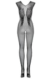 Erotic Open Crotch Bodystocking Lingerie Black Bodysuit Sexy Porn Sleeveless Underwear Women Body Crotchless Costume