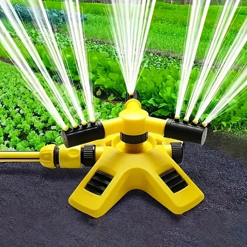 Upgrade Your Garden With This 360° Rotating Plastic Sprinkler - Perfect for Irrigation And Outdoor Watering!