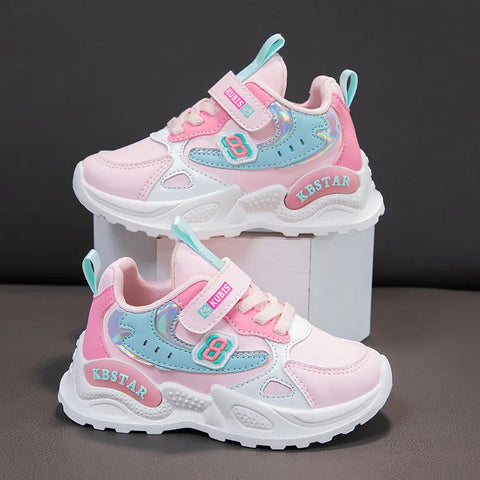 Children's Shoes for Kids Girls Tennis Pink Sneakers 4-9y Toddlers Sports AND Running Flats Free Shipping Return