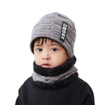 5 6 7 8 9 10 11 12 Years Old Kids Boys Girls Winter Warm Knit Beanie Hat Cap and Scarf Set with Fleece Lining Freeshipping