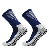 New Football Socks Men and Women Sports Socks Non-slip Silicone Bottom Soccer Basketball Grip Socks