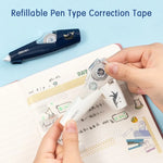 Deli 2pcs Set Pen Type Correction Tape Student Cute Modification Tape Kawaii Correction Tape For Office School Supplies