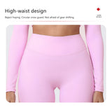 Hearuisavy Women Straight-Leg Sports Pants Gym Clothing Naked Feeling Compression Wide Leg Yoga Leggings Pilates Fitness Tights