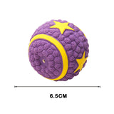 Squeaky Dog Toys Natural Latex Rubber Balls Soft Bouncy Durable for Small Medium Large Dogs Interactive Chew Fetch Play Dog Toy