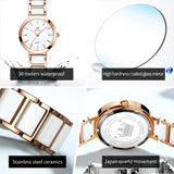 OLEVS Women's Wristwatch Luxury Brand Watch for Women Elegant Bracelet Waterproof Fashion Quartz Ladies Watches Reloj Para Mujer