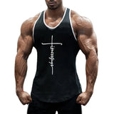 New Fashion Cotton Sports Tank Top Men Gym Sleeveless Shirts Fitness Mens Muscle Vest Bodybuilding Clothing Workout Singlets