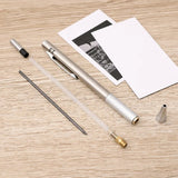 0.3 0.5 0.9 1.3 2.0 mm Metal Mechanical Pencil Set with HB Lead Refills Art Drawing Automatic Pencil Office School Supplies