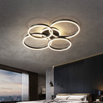 New Modern LED Chandelier Lighting For Living Study Bedroom Lamps Indoor Lighting Round Rings Foyer Lustre Chandeliers Luminaire