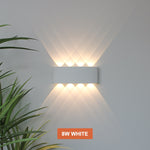 LED Wall Light Outdoor Waterproof IP65 Porch Garden Wall Lamp &amp; Indoor Bedroom Bedside Decoration Lighting Lamp Aluminum