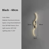 Modern LED Wall Lamp Minimalist Bedroom Bedside Led Sconce Long Strip Lustre Living Room Sofa Home Interior Lighting Fixtures