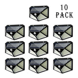 100 LED Solar Wall Lights Waterproof Outdoor Solar Lamp Wireless Solar Powered Sunlight Street Light for Garden Decoration