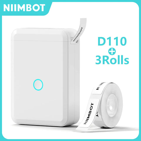 Niimbot D110 Mini Portable Thermal Printer Without Ink Self-Adhesive Label Maker Printer For Stickers Labeller Labeling Machine