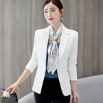 Elegant Business Lady Jacket New Women Full Sleeve Work Blazer Female Casual Coat Six Color Available