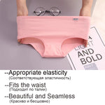 7Pcs Panties for Woman Underwear Cotton Sexy Breathable Soft Lingerie Female Briefs Girls Cute Solid Color Underpants Large Size