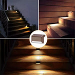 Solar Deck Lights 16 Pack Outdoor Step Lights Waterproof Led Solar Lights for Railing Stairs Step Fence Yard Patio and Pathway