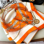 70cm Silk Square Scarf Women Satin Bandana Print Scarves Head Band Fashion Lady Hair Shawl Wrap Female Neckerchief Hijab