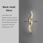 Modern LED Wall Lamp Minimalist Bedroom Bedside Led Sconce Long Strip Lustre Living Room Sofa Home Interior Lighting Fixtures