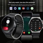 For Huawei Xiaomi NFC Smart Watch Men GT3 Pro AMOLED 390*390 HD Screen Heart Rate Bluetooth Call IP68 Waterproof SmartWatch 2024