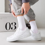 Men Socks Cotton Breathable Long Business Harajuku Socks Solid Gentleman Sox Sokken Outdoor Sports  5 Pairs/Lot Socks