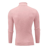 New Men's Turtleneck Sweater Casual Men's Knitted Sweater Warm Fitness Men Pullovers Tops