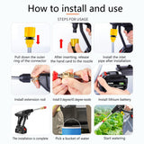 30BAR Wireless High Pressure Car Wash Water Gun Spray Gun Portable High Pressure Washer Foam Generator for Makita 18-21V Battery