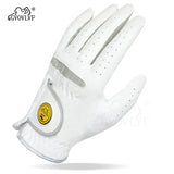 1 Piece or 1 Pair Men Golf Glove Micro Soft Fabric Breathable Comfortable Fitting With Magnetic Marker Replaceable For Golfers