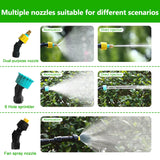 Portable Electric Gardening Sprayer Irrigation Tool USB 2400mah Rechargeable Telescopic Handle with 3 Nozzles for Yard Plant