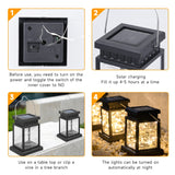 Solar Lantern Light LED Waterproof Portable Garden Decor Hanging Light Outdoor Yard Festival Decor Atmosphere Lamp Power Solar