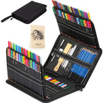 28/54/72/96/144 Pcs Drawing Sketching Coloring Set Drawing Pencils and Sketching Kit Art Tool Kit Professional Art Supplies Set