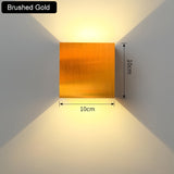 6W Up and Down Wall Lamps gold silver LED Aluminium Wall Light LED Wall Lamp For Bedroom Living Room Corridor Aside Lighting